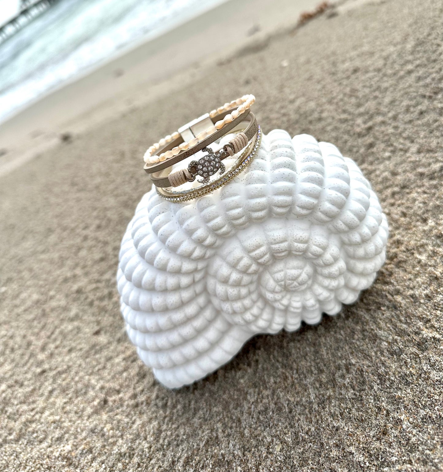Turtle Multi Layered Magnetic Bracelet