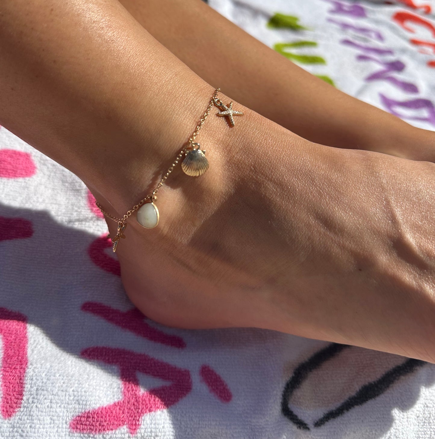 Shell Charm Anklet