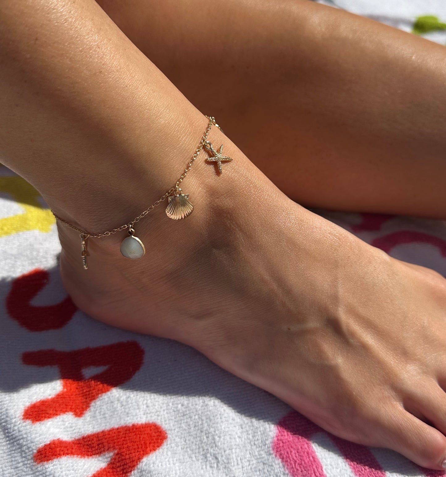 Shell Charm Anklet
