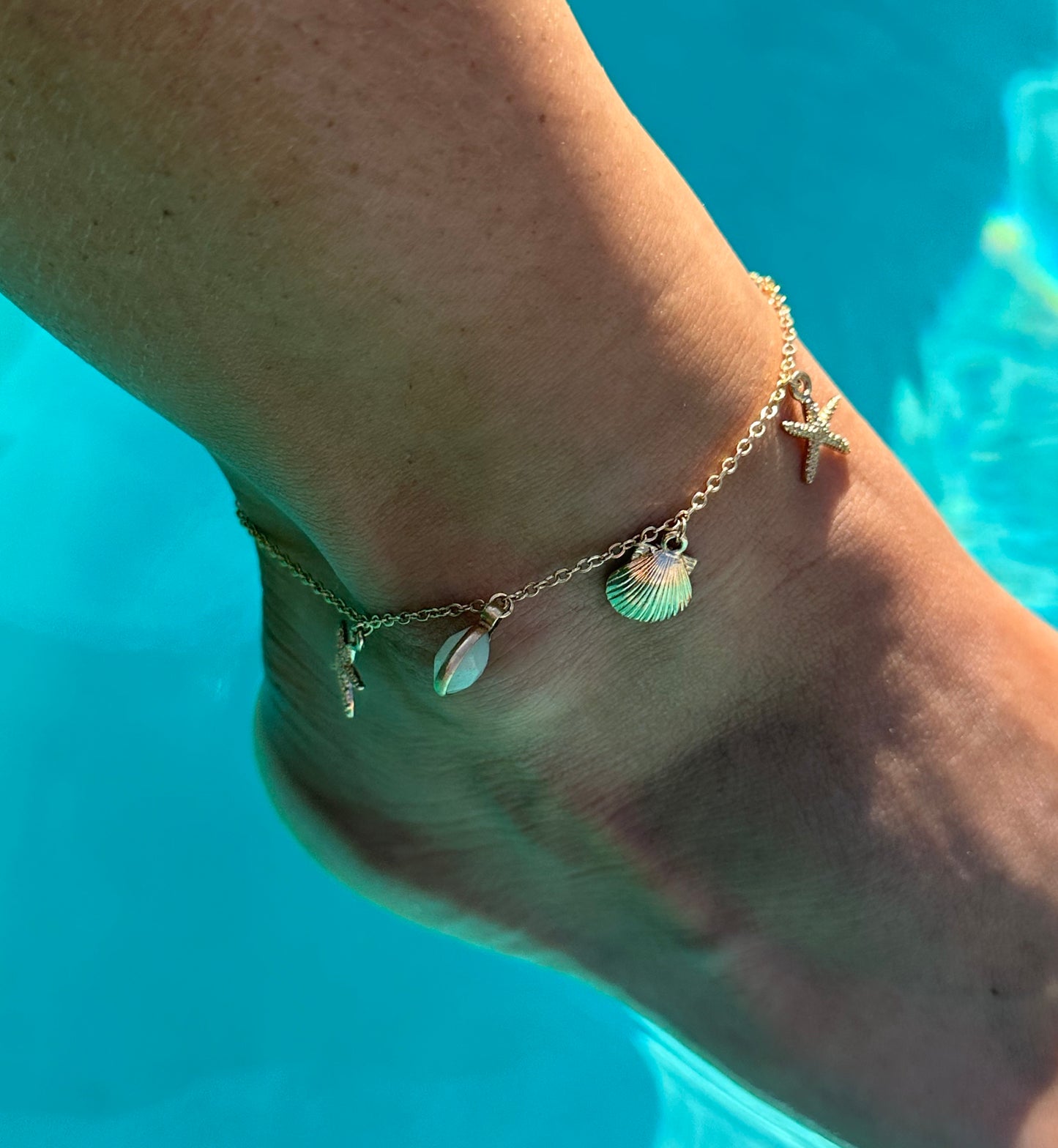 Shell Charm Anklet