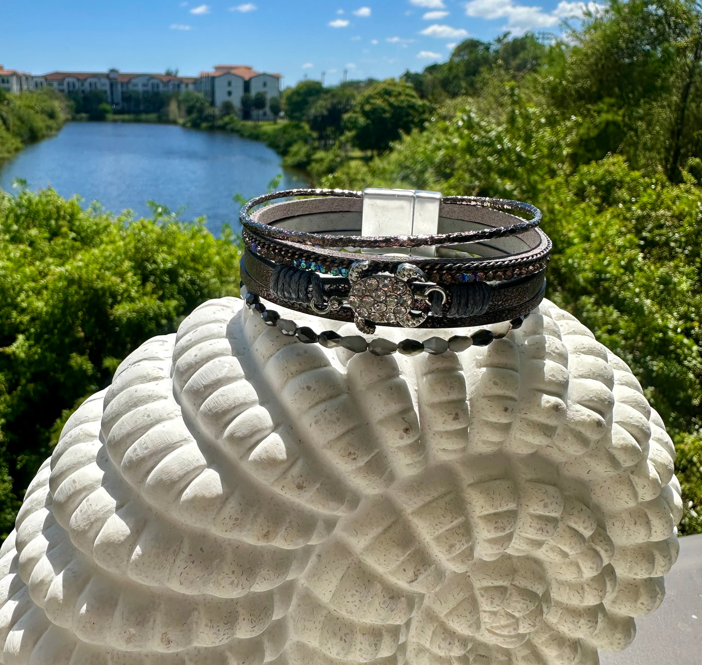 Turtle Multi Layered Magnetic Bracelet