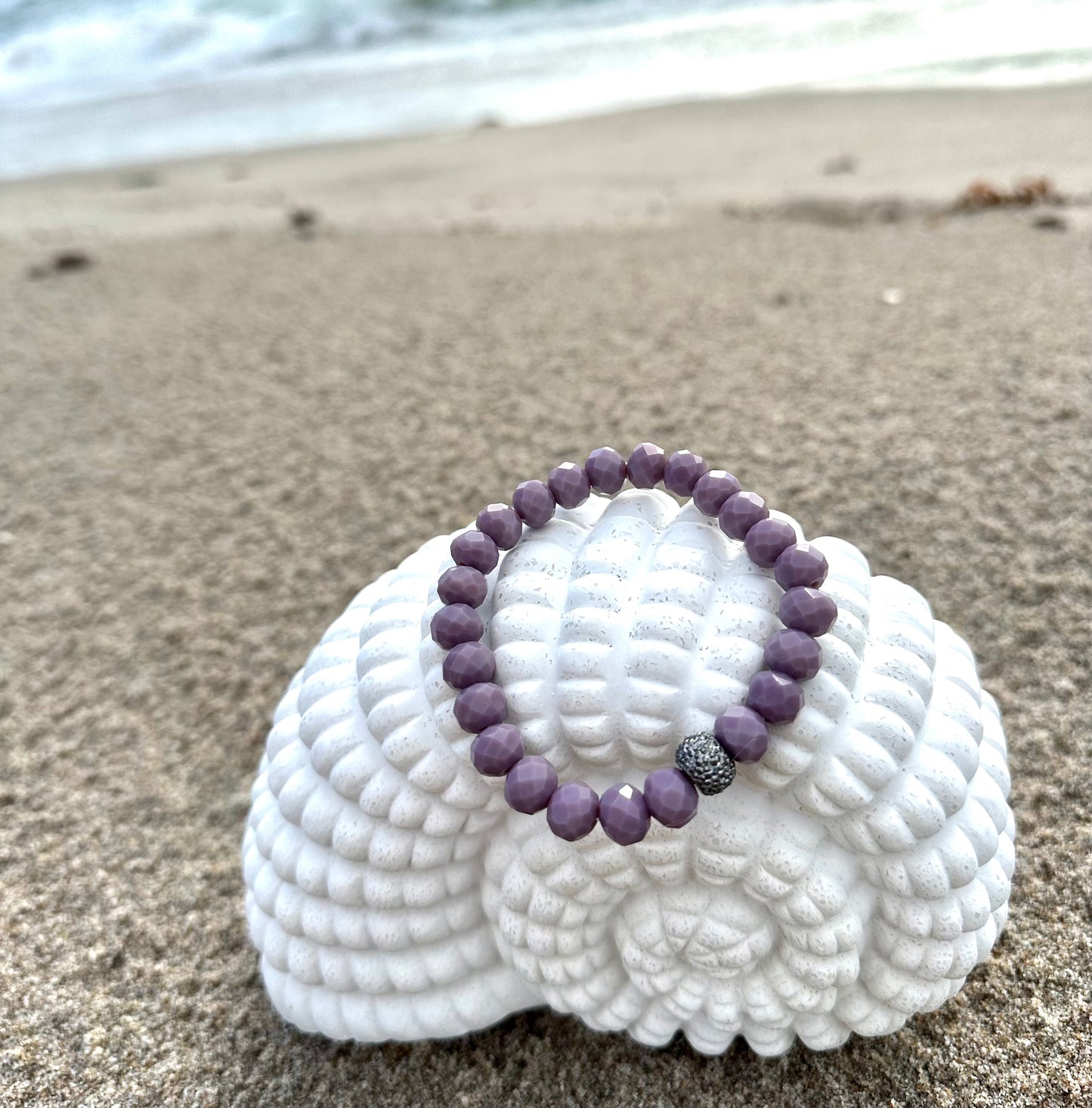 Shiny Elastic Beaded Bracelet