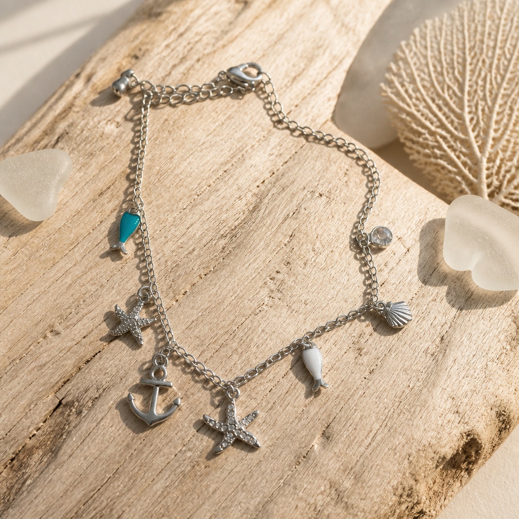 Anchor Sea Charm Anklet