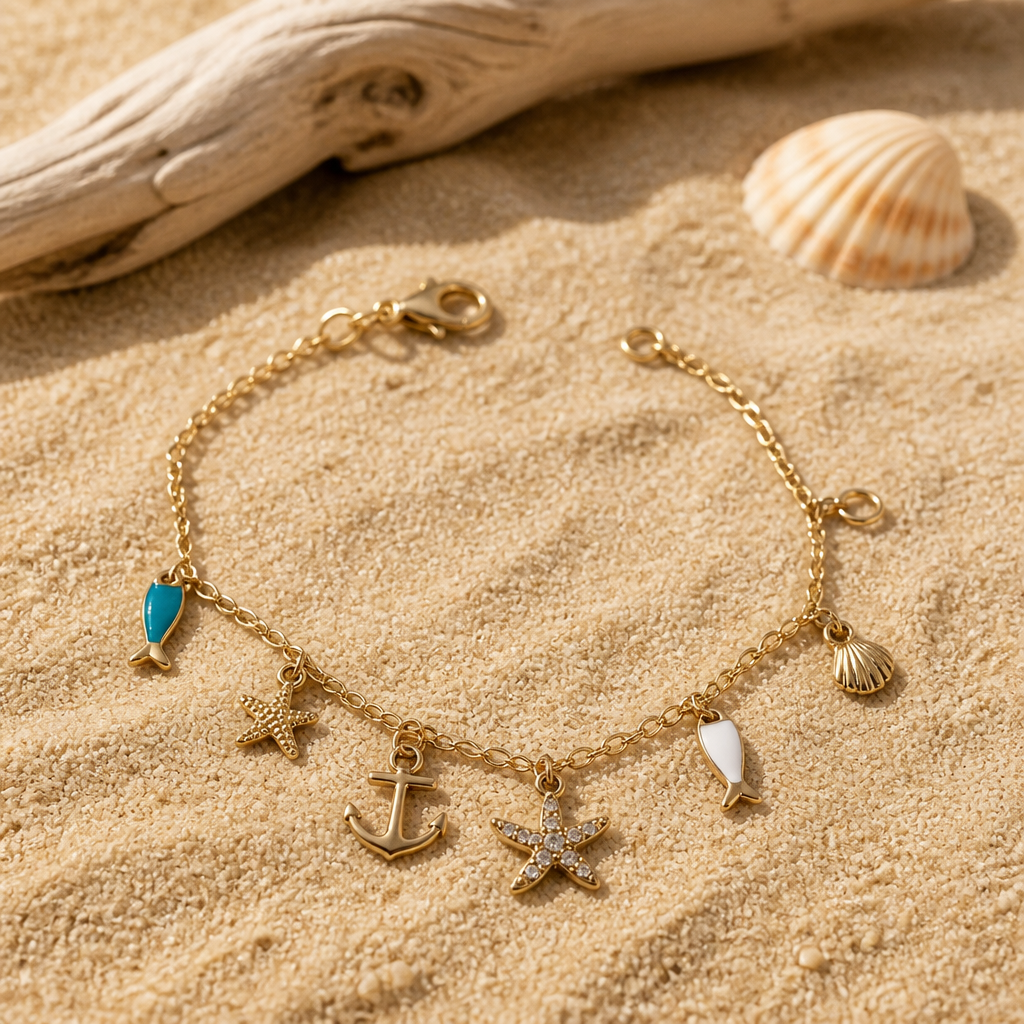 Anchor Sea Charm Anklet