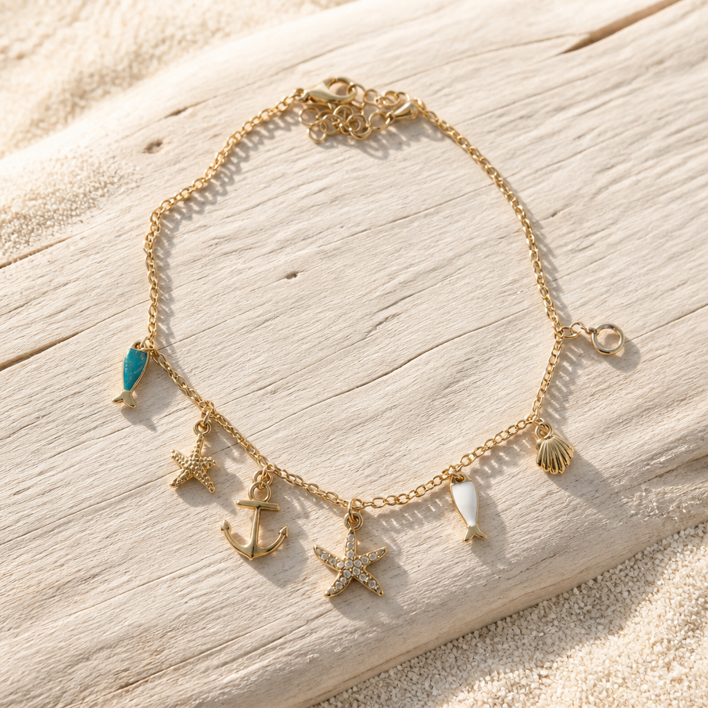 Anchor Sea Charm Anklet