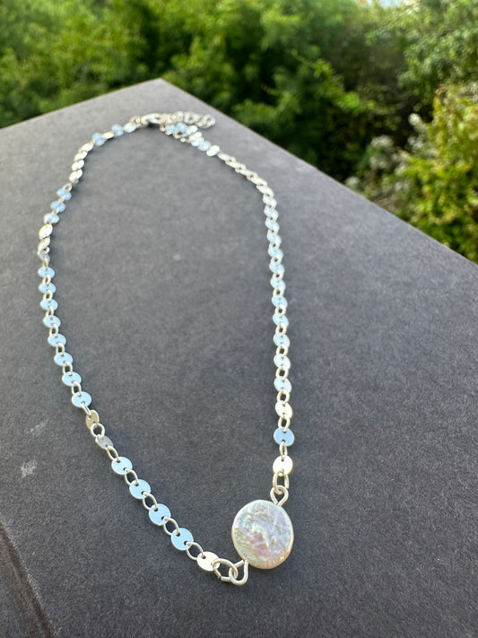 Wafer Freshwater Pearl Necklace