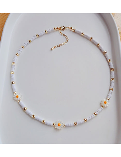 Daisy Beaded Necklace