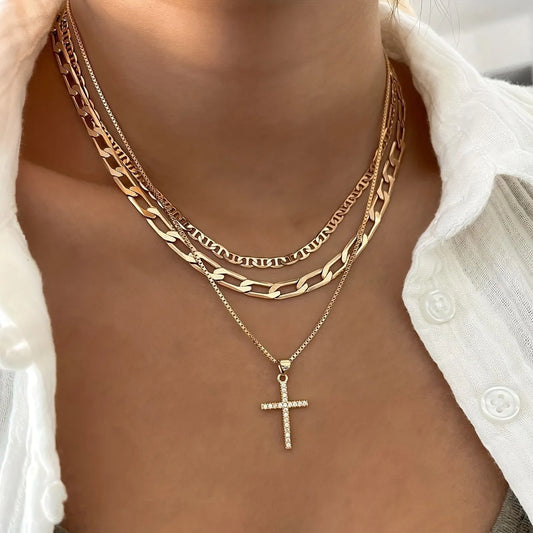 Three Layer Cross Pendent